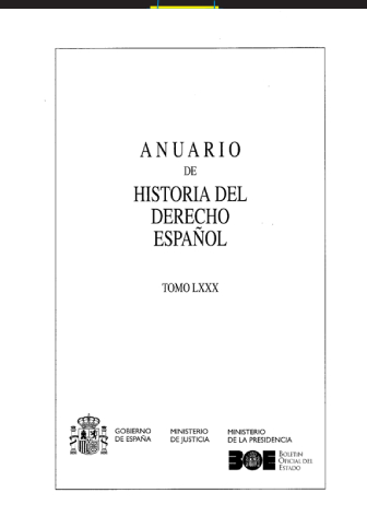 Recensión a Margarita Serna Vallejo, La Historia del Derecho en España a través de las revistas histórico-jurídicas impresas